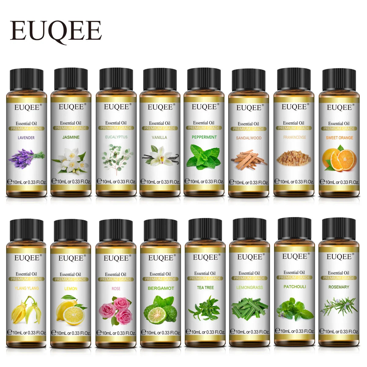 Aceite Esencial Natural de 10Ml con Cuentagotas para Difusor Humidificador