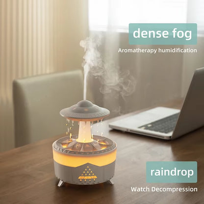 Humidificador Nube de Lluvia con Goteo de Agua y Control Remoto