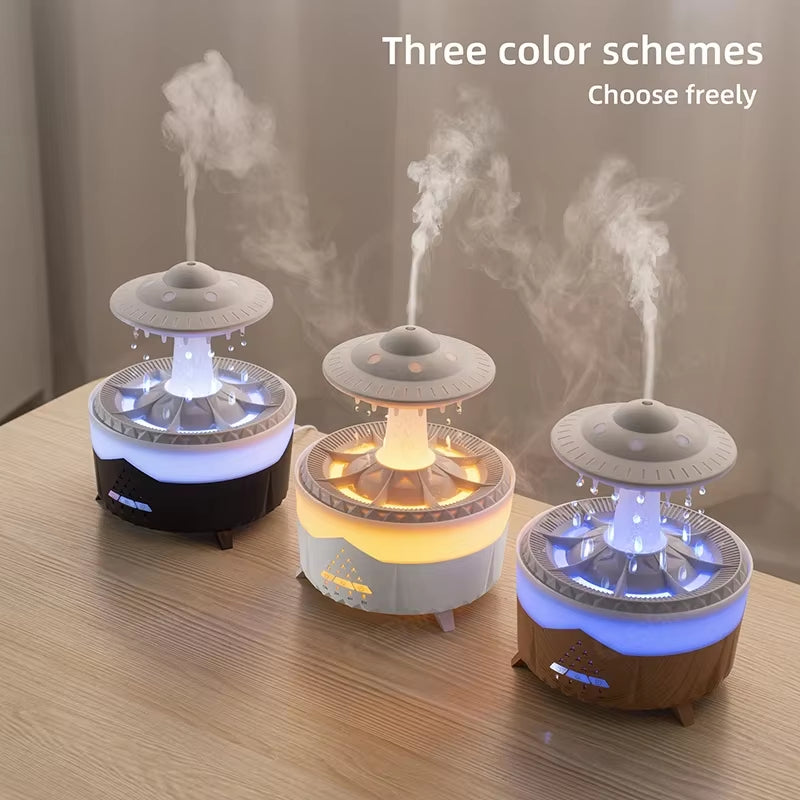 Humidificador Nube de Lluvia con Goteo de Agua y Control Remoto